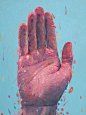 Hyperactive Palm Reading, oil on panel, 24 x 18 in, 2013-2014