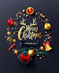 Merry christmas and happy new years card... | Premium Vector #Freepik #vector #christmas #winter #card #ornament