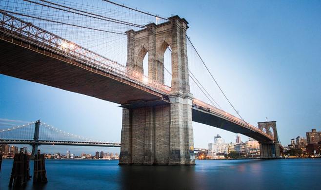 The Brooklyn Bridge ...