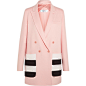 Max Mara Striped wool and angora-blend felt blazer : See this and similar MaxMara blazers - Max Mara's Fall '16 collection is inspired by the female painters, designers and filmmakers at the heart of the Dada move...