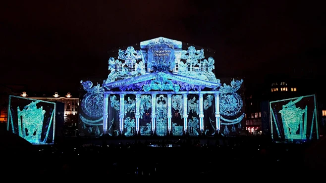 沉浸式文旅夜游-3D建筑投影-裸眼3D全息投影-外墙楼体投影秀|光影百年-花瓣网