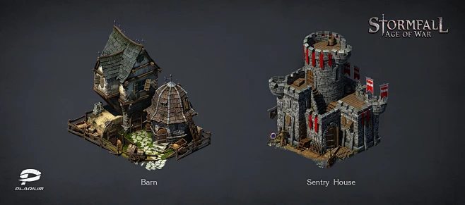 Stormfall. Age of War. Plarium, Maksym Kabat : Buildings were designed ...