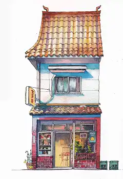 Mateusz日本东京小店水彩店铺 (41)