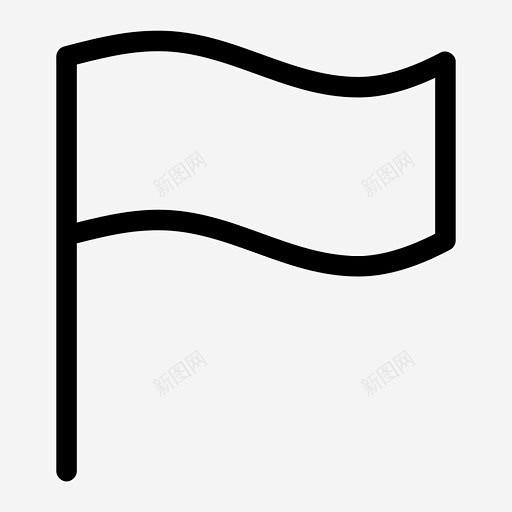 旗子旗杆旗标图标高清素材 旗子 旗杆 旗标 波浪旗 符号 粗体字 免抠png 设计图片 免费下载