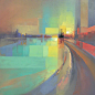 抽象的城市之光 英国画家 Jason Anderson ... 来自尖峰视界 - 微博