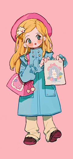 是垂耳兔机吖采集到插画立绘