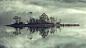 General 1920x1080 nature landscape trees mist forest water lake island clouds reflection