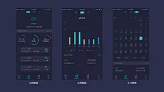 科技感炫酷APP深色界面