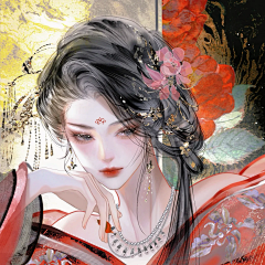 眼皮撑住采集到【CG】头像-半身
