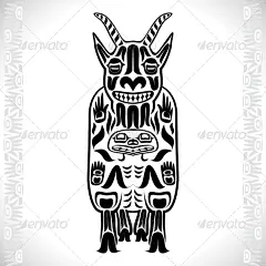 一个山羊——纹身矢量的矢量插图Vector Illustration of a Mountain Goat - Tattoos Vectors美国原住民,古代,动物,艺术,边境,加拿大,加拿大人,种族、脸,山羊,神,图,一方面,印第安人、因纽特人,面具,爬山山羊,本地人,西北部,太平洋棕榈,模式,极,微笑,纹身,图腾元素,传统的部落,矢量 aboriginal, american, ancient, animals, art, border, canada, canadian, ethnic, face,
