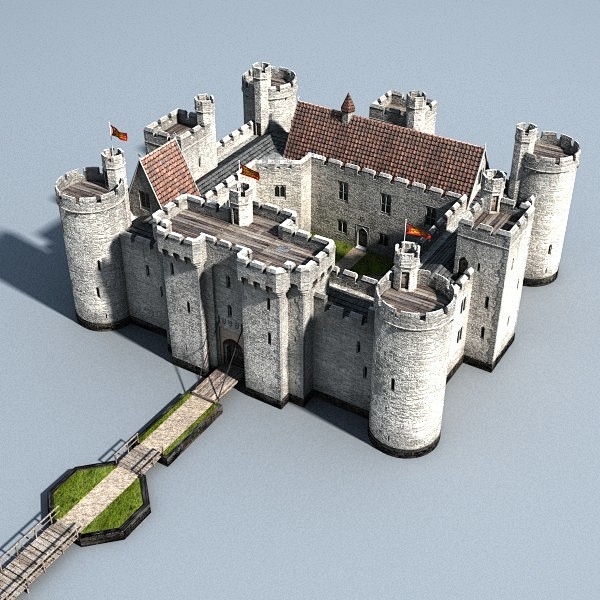 castle 3d obj