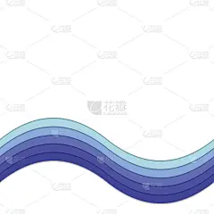 抽象背景从曲线条纹-矢量图形与三维阴影效果的水的概念