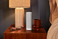 Lunar White Roam on bedside table