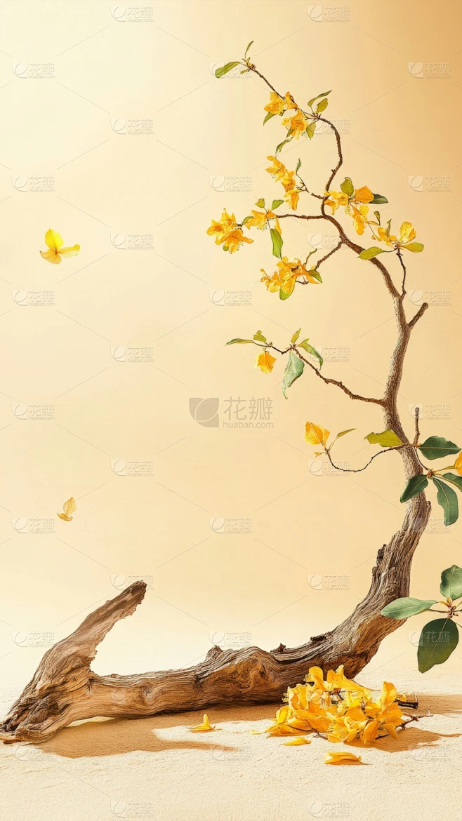 中秋节写实桂花产品背景图片素材-花瓣网