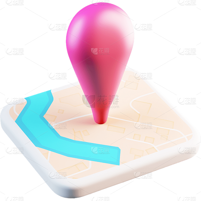 3D立体C4D地标免抠png元素素材