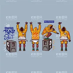 卡通人物图案韩版  - 源文件下载【酷图网】卡通,人物,图案,韩版,烫画,