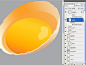 PS教程：绘制逼真的半颗蛋