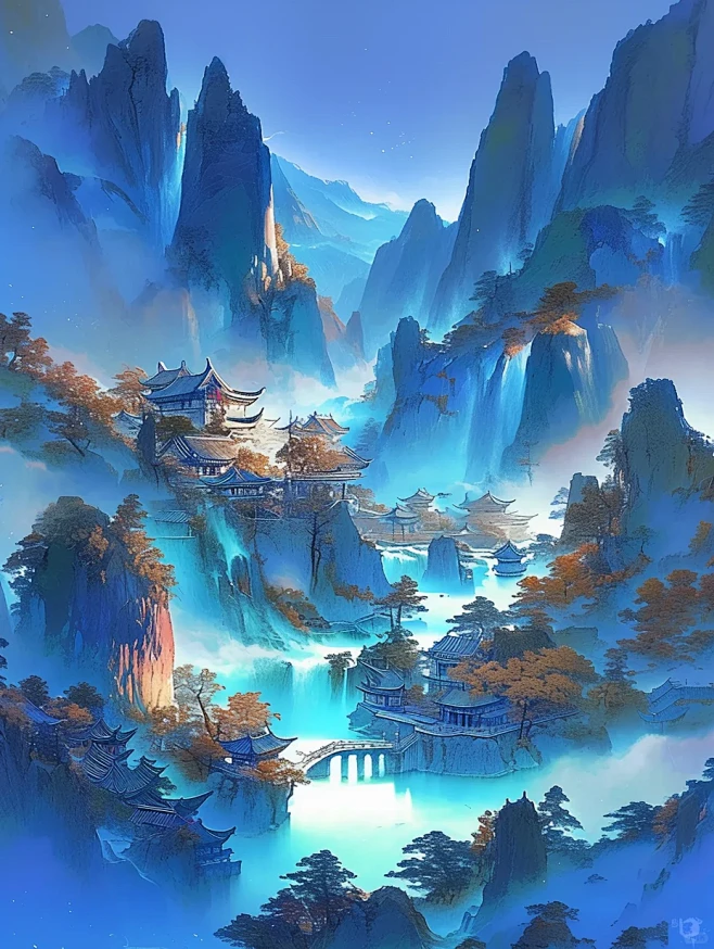 东方美学 | 山水之间的诗行 - 小红书图片_AI场景图片素材-花瓣网