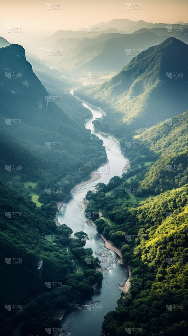 山川河流山峰景观风景壁纸