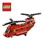 2013新品 乐高 lego 红色双桨直升机模型 积木玩具 益智 L31003-tmall.com天猫