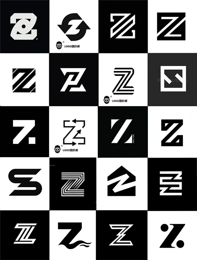 灵感采集⭐300个字母Z元素图形logo设计分享 - 小红书-花瓣网