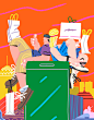 Editorial Illustrations : Editorial Commissions and Personal projects I did during the last couple of months