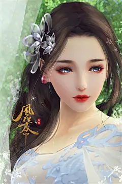 绝色古装美女手绘人物精选高清手机壁纸720x1080_唯美古装美女手绘手机壁纸_四季图片