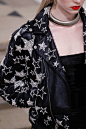 Starry Eyed - Saint Laurent silver star embellished leather jacket - Fall 2016 Ready-to-Wear Fashion Show Details...x