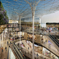 Prado Shopping Centre, Marseille - Located to the  south of Marseille’s city centre. With  25,000m² of retail positioned over five floors, this retail is arranged around an attractive  space, with diagonal pedestrian streets  carved out of a new urban blo