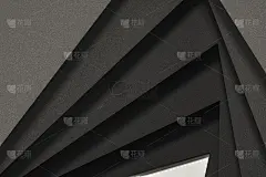 空白和旋涡纸卡与三角形形状，3d渲染。