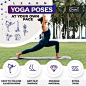 Amazon.com : Instructional Yoga Mat with Poses Printed On It & Carrying Strap - 75 Illustrated Yoga Poses & 75 Stretches - Cute Yoga Mat For Women and Men - Non-Slip, 1/4" Extra-Thick Yoga Mat For Beginners : Sports & Outdoors