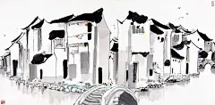 吴冠中 吴冠中荷塘-01