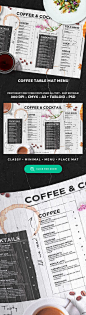 Coffee Menu Template PSD