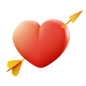 Cupie Heart 3D Illustration