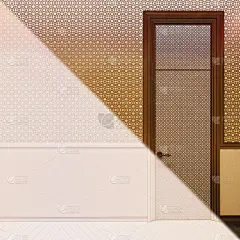 3d插画伊斯兰风格的室内设计。图片展示，灵感或设计您的产品