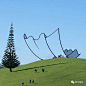 巨型艺术装置~~~吉布斯农场雕塑公园 : 吉布斯农场是一个占地一千英亩的露天雕塑公园，位于新西兰北岛奥克兰附近的凯帕拉港。它的特色是超过30个纪念性雕
