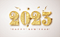 国外创意新年元旦数字2023艺术字体设计海报背景eps设计素材模板-淘宝网