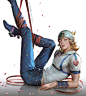 Johnny Joestar, 疾速 k : JOJO奇妙冒险，Johnny Joestar，公开课的课件~风骚男子的绘制...