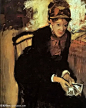 玛丽·卡萨特的画像 - portrait of mary cassatt #油画# #文物#