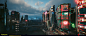 Megabuilding Appearances - Cyberpunk 2077, Mark Foreman : I had the pleasure of doing the polish and optimisation pass over the megabuildings across the city. This involved reworking the masks used to colour the buildings to support multiple schemes from