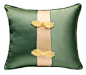 新中式绿色中国结中式装饰扣工艺抱枕样板间沙发靠垫靠枕靠包 2色