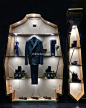 Think about your windows, too! Salvatore Ferragomo uses shape (in addition to merchandising) to create something eye catching. #WindowDisplay #Merchandising #Retail:
