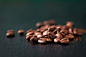 Coffee beans on a wooden old green background, closeup with free space for text, horizontal,... by Valeria Aksakova on 500px