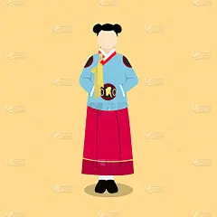 韩服是韩国传统服装的平装风格
