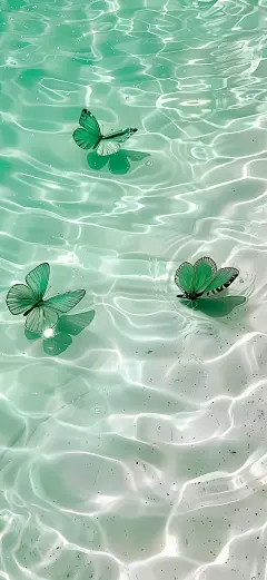清透感壁纸  清透水波纹 光与水的呼吸