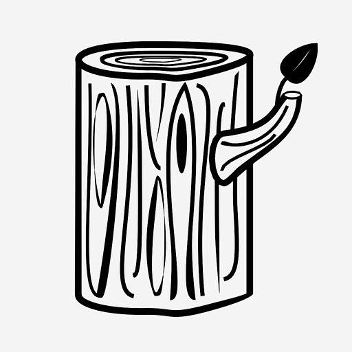 原木树枝砍下的图标_88ICON htt...