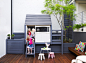 Rozelle functional garden - Contemporary - Deck - Sydney - by Think Outside Gardens | Houzz AU : This inner-city garden was designed to meet the needs of a young family who like to entertain but still required solutions for storage and off street parking.