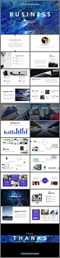 【抽象派】艺术极简蓝紫渐变商业模板6PPT模板由快乐鹦鹉设计制作，共24页，属于静态PPT模板，支持16:9显示，评价高达4.8分（满分5），非常精美实用的PPT模板，欢迎购买下载使用。