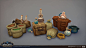 Zandalari Markets and Inns - World of Warcraft: Battle for Azeroth, Ashleigh Warner : The market stalls were the first things I made for the Zandalari, and I iterated on them a bunch since I was using them to figure out their style. I like where they ende