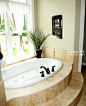 卫浴间大理石瓷砖浴缸装修效果图